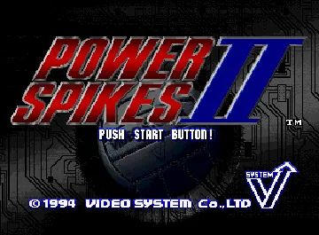 Power Spikes II screen shot title